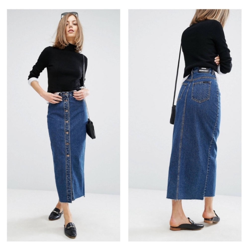 NWOT Dr. Denim Venla Maxi Skirt